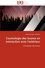 Cosmologie des branes en interaction avec l'extérieur