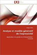 Analyse et modèle génératif de l'expressivité