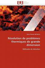 R Solution de Problemes Thermiques de Grande Dimension: Quel Consensus?