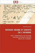 Monde Arabe Et Droits de L Homme