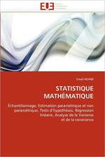 STATISTIQUE MATHÉMATIQUE