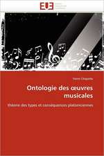 Ontologie Des Uvres Musicales