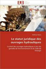 Le statut juridique des ouvrages hydrauliques