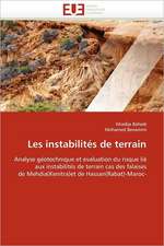 Les instabilités de terrain