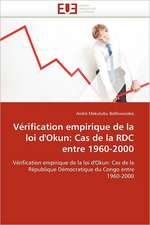 Vérification empirique de la loi d''Okun: Cas de la RDC entre 1960-2000