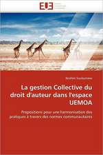 La gestion Collective du droit d'auteur dans l'espace UEMOA