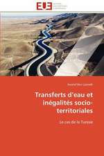 Transferts D Eau Et Inegalites Socio-Territoriales