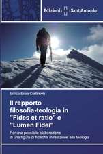 Il rapporto filosofia-teologia in 