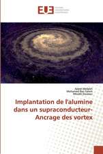 Implantation de l'alumine dans un supraconducteur-Ancrage des vortex