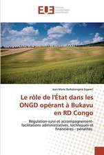 Le rôle de l'État dans les ONGD opérant à Bukavu en RD Congo