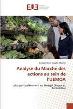 Analyse du Marché des actions au sein de l¿UEMOA