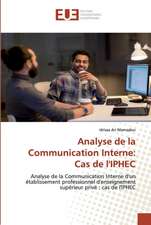 Analyse de la Communication Interne: Cas de l'IPHEC