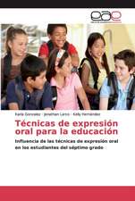 Técnicas de expresión oral para la educación