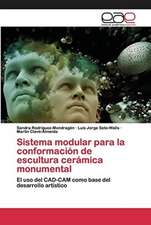 Sistema modular para la conformación de escultura cerámica monumental