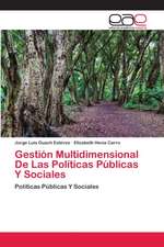 Gestión Multidimensional De Las Políticas Públicas Y Sociales