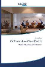 CV Curriculum Vitae (Part 1)