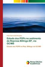 Estudo dos POPs no sedimento da Represa Billings-SP, via GC/MS