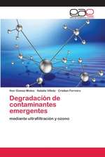 Degradación de contaminantes emergentes