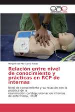 Relación entre nivel de conocimiento y prácticas en RCP de internas