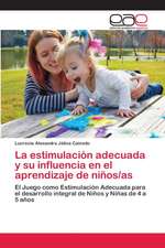 La estimulación adecuada y su influencia en el aprendizaje de niños/as