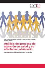 Análisis del proceso de atención en salud y su afectación al usuario