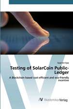 Testing of SolarCoin Public-Ledger