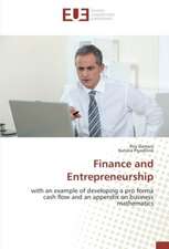 Finance and Entrepreneurship