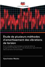 Étude de plusieurs méthodes d'amortissement des vibrations de torsion