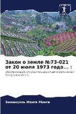 Zakon o zemle ¿73-021 ot 20 iülq 1973 goda... :