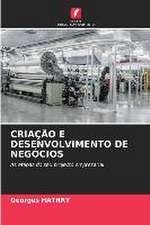 CRIAÇÃO E DESENVOLVIMENTO DE NEGÓCIOS