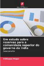 Um estudo sobre reservas para a comunidade superior do governo da Índia