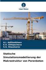 Statische Simulationsmodellierung der Makrostruktur von Porenbeton