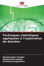 Techniques statistiques appliquées à l'exploration de données