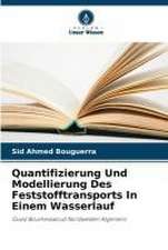 Quantifizierung Und Modellierung Des Feststofftransports In Einem Wasserlauf