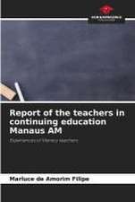 Report of the teachers in continuing education Manaus AM