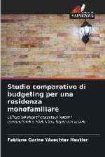 Studio comparativo di budgeting per una residenza monofamiliare