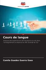 Cours de langue