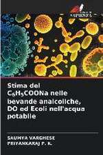 Stima del C6H5COONa nelle bevande analcoliche, DO ed Ecoli nell'acqua potabile