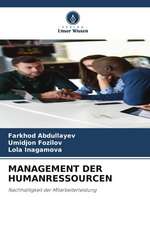 MANAGEMENT DER HUMANRESSOURCEN