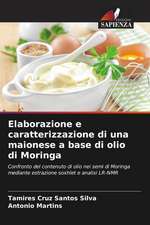 Elaborazione e caratterizzazione di una maionese a base di olio di Moringa