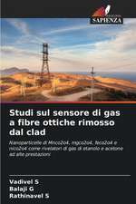 Studi sul sensore di gas a fibre ottiche rimosso dal clad