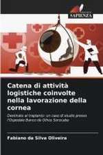 Catena di attività logistiche coinvolte nella lavorazione della cornea