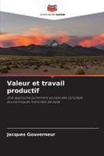 Valeur et travail productif