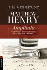 RVR Biblia de Estudio Matthew Henry, Tapa Dura, con índice