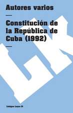 Constitucion de Cuba 1992