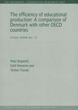 The Efficiency of Educational Production: A Comparison of Denmark with Other OECD Countries