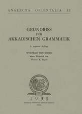 Grundriss Der Akkadischen Grammatik