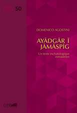 Ayadgar I Jamaspig: Un Texte Eschatologique Zoroastrien