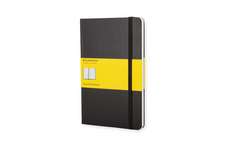 Moleskine Large Squared Hardcover Notebook Black: 13 x 20 cm, 240 pagini