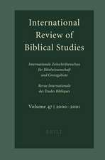 International Review of Biblical Studies, Volume 47 (2000-2001)